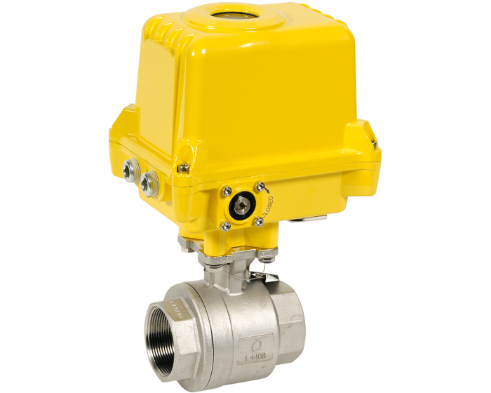 2 piece stainless steel ball valve 715XS 1/2'' + SA05 230V AC